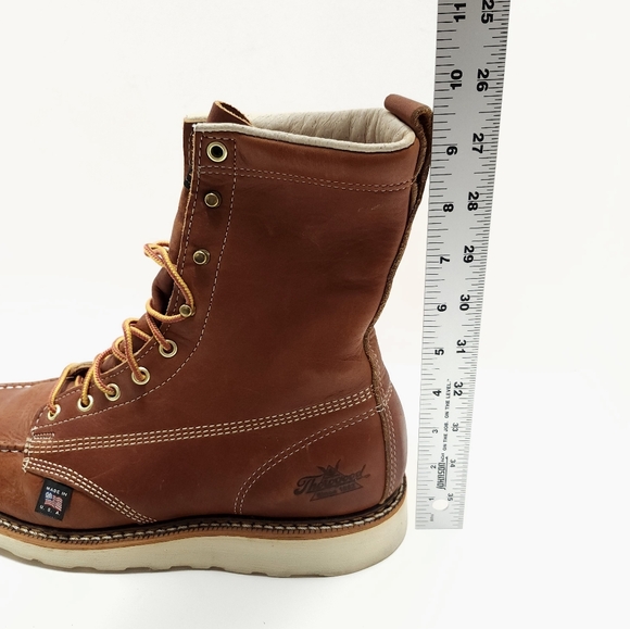 Thorogood American Heritage 8" Mens Moc Toe Work Boots Size 10 D Tobacco - Picture 9 of 9